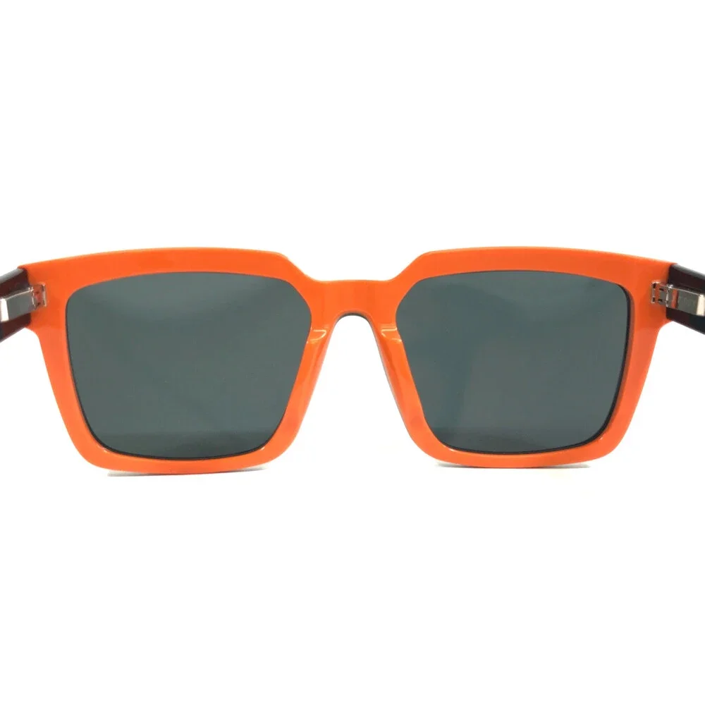 J. F. Rey Sunglasses COLUMBUS 0065SOL Black Orange Frames Gray Polarized Lenses